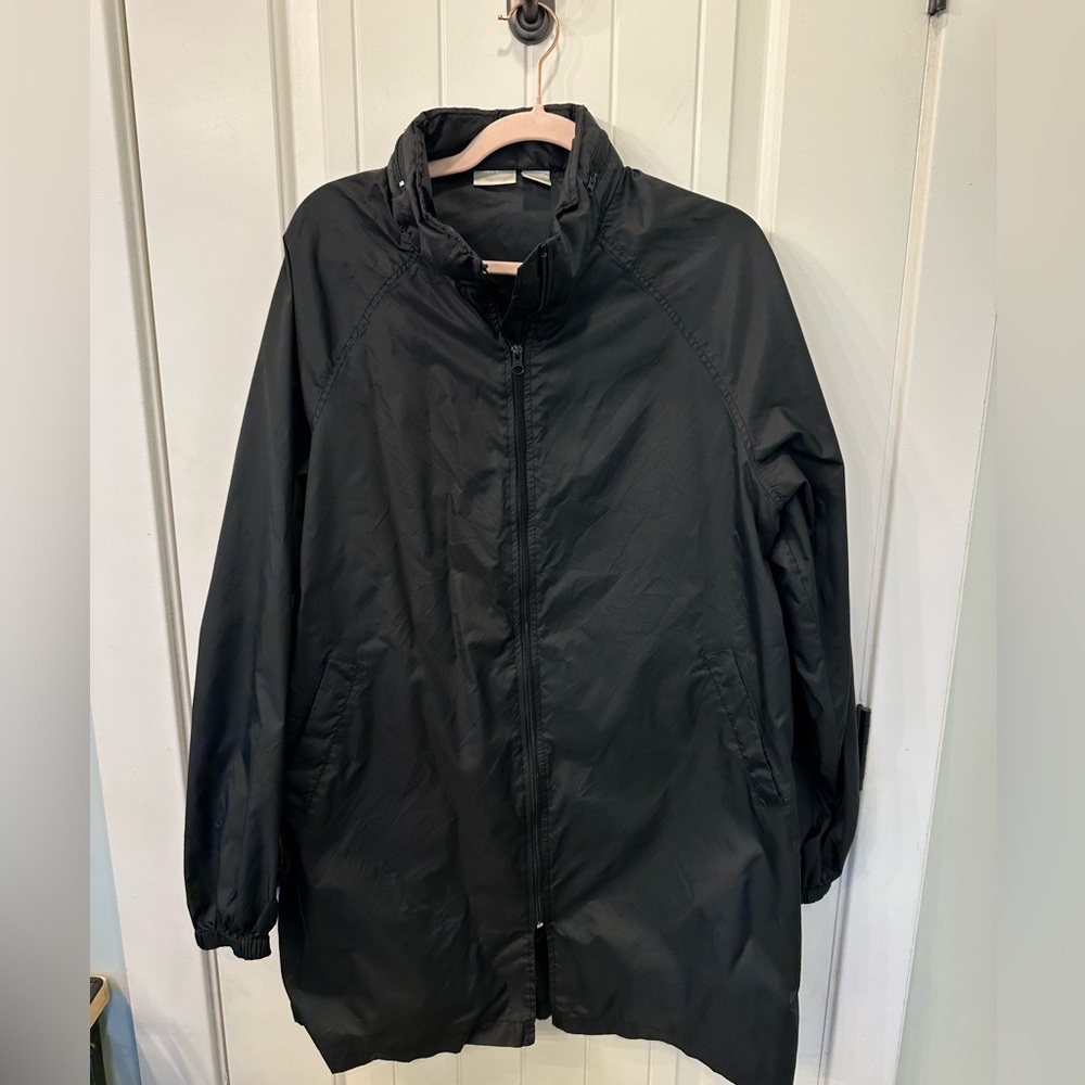 Spiegel Women's Black Windbreaker Jacket OS